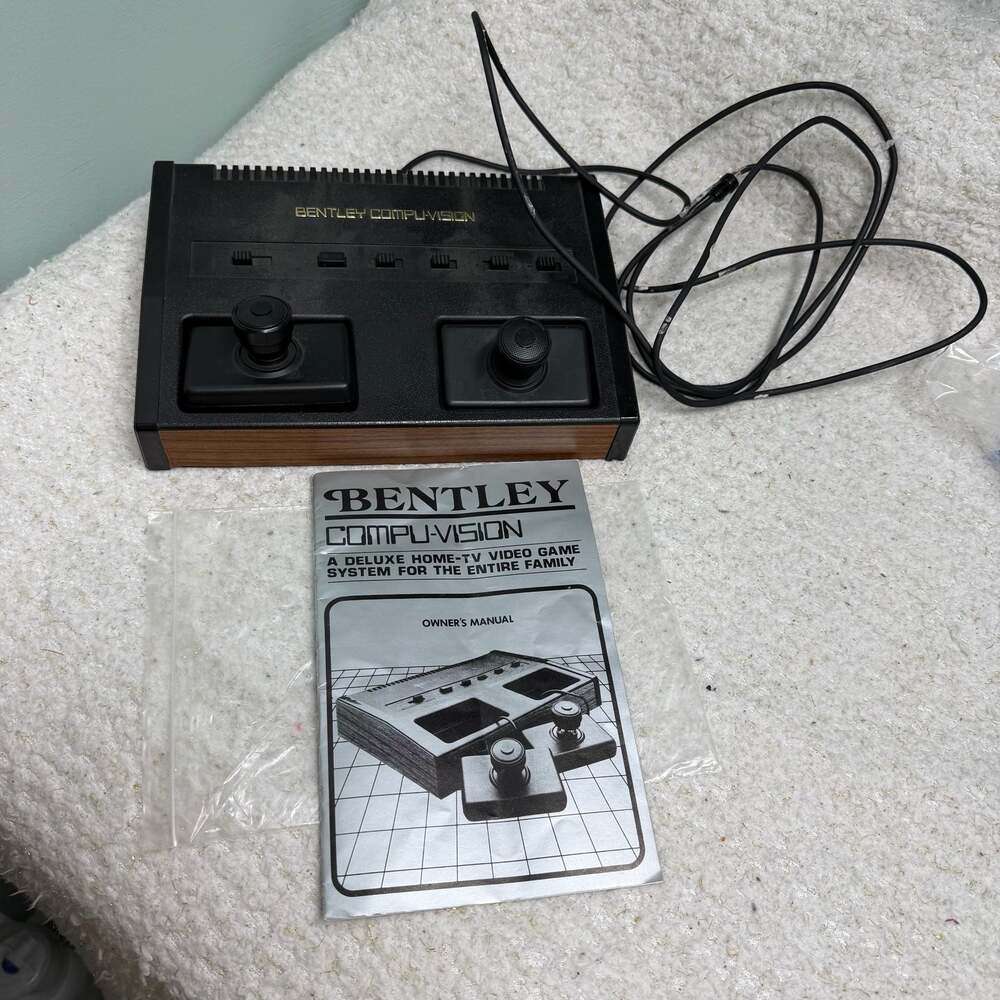 Vintage Bentley Compu-Vision Model 440 Home Video Game System with Manual